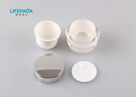 49mmx45mmx38mm Empty Cream Jar 15g Capacity Oval Shape With PP Inner Jar