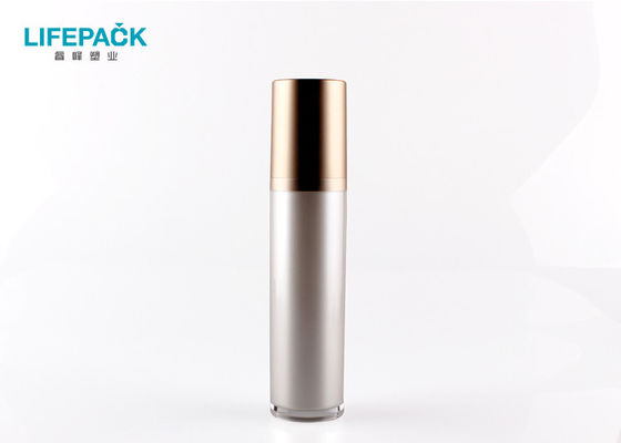 Κενό μπουκάλι λοσιόν σώματος με τη χρυσή ασημένια αντλία 15ml 30ml 50ml 100ml 120ml