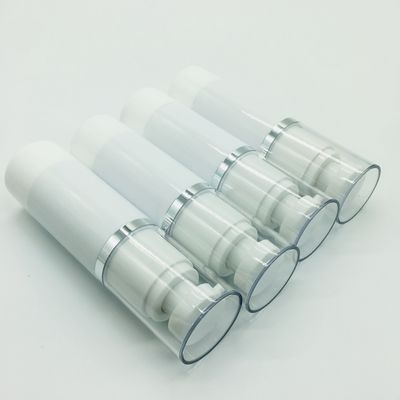 Μετάξι που τυπώνει τα χωρίς αέρα μπουκάλια 50ml αντλιών/τα σαφή πλαστικά μπουκάλια αντλιών κυλίνδρων